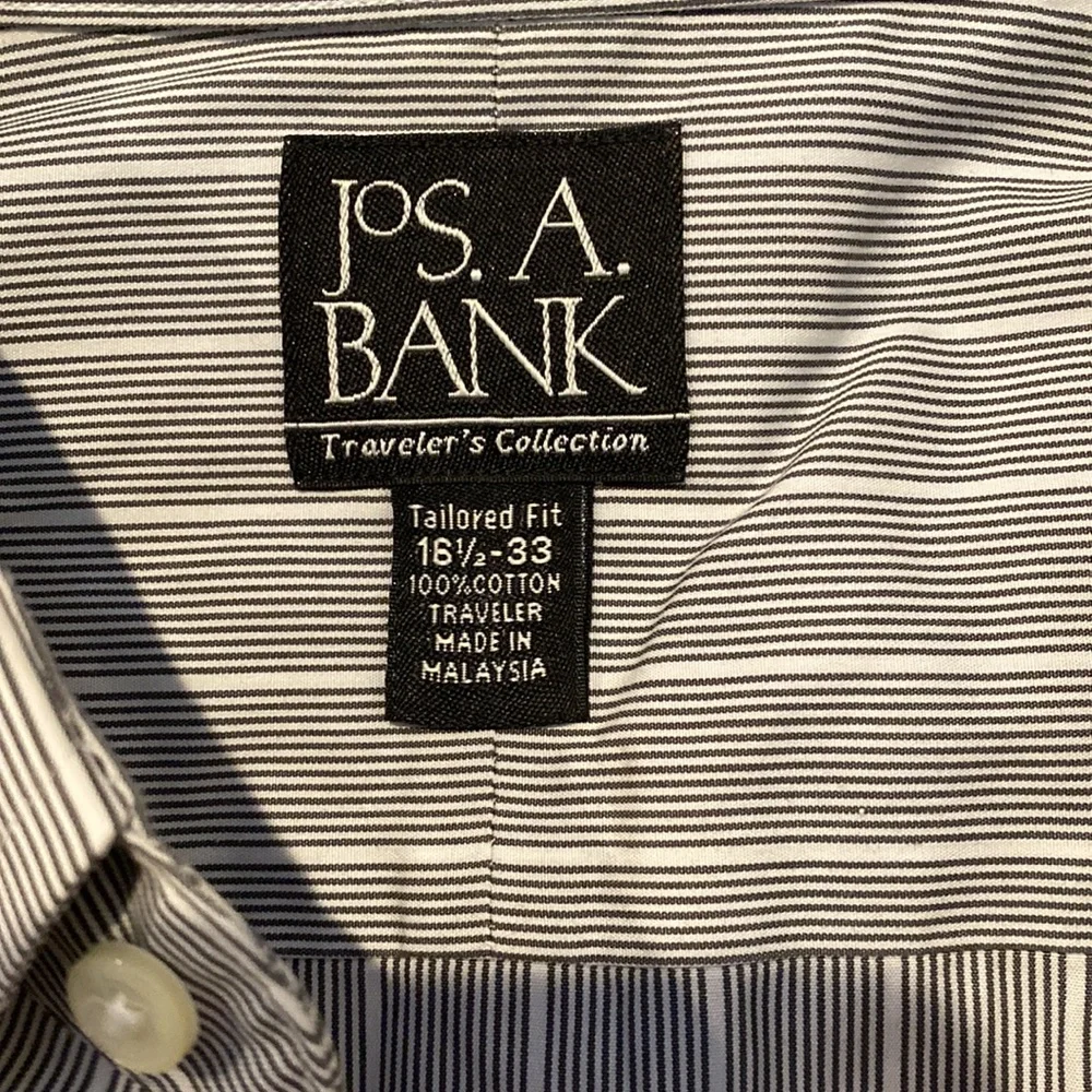 Jos. A. Bank men’s striped dress shirt - Picture 2 of 3
